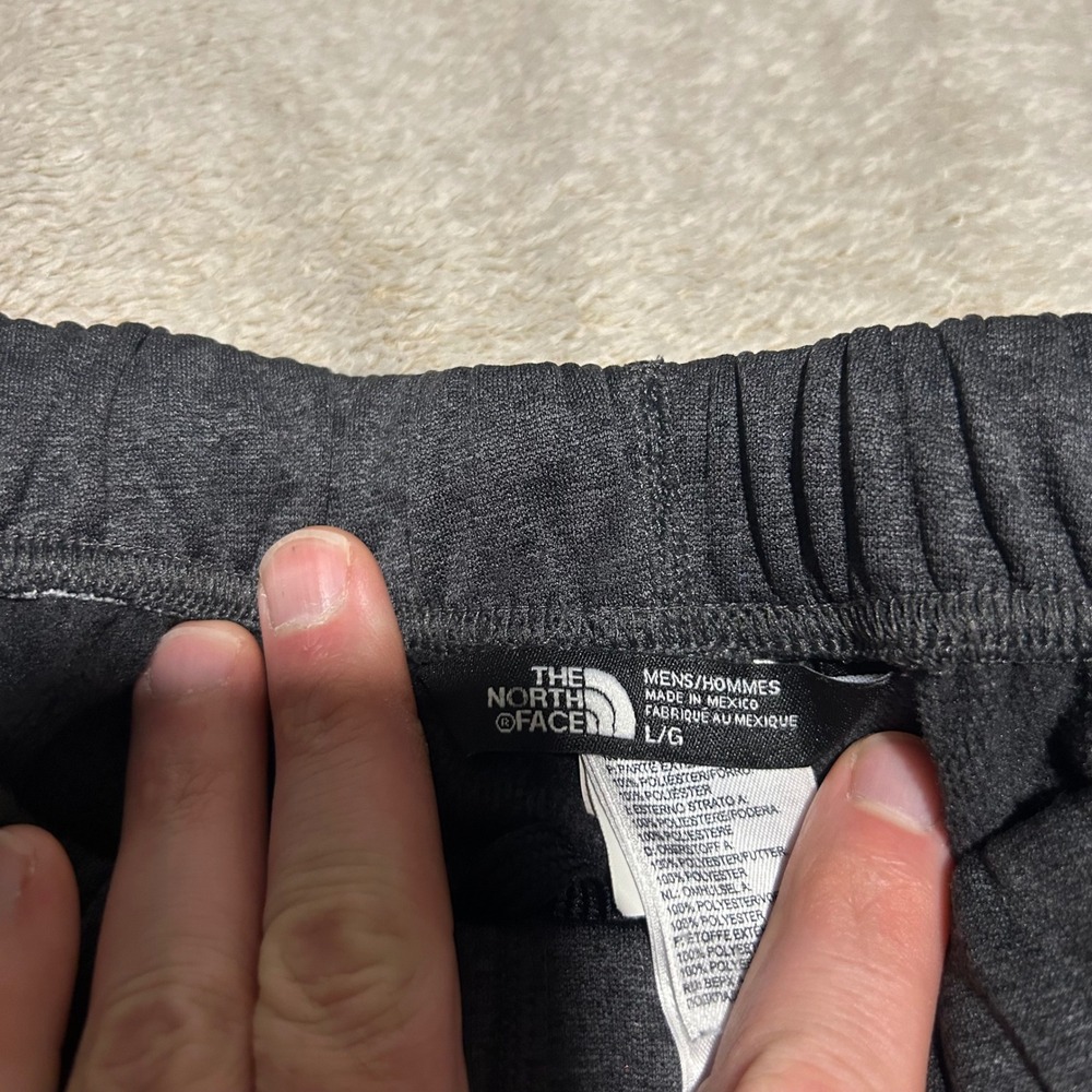 The North Face Sweatpants Mens L 30" Gray Heather Drawstring Athletic 1267 - Picture 3 of 8